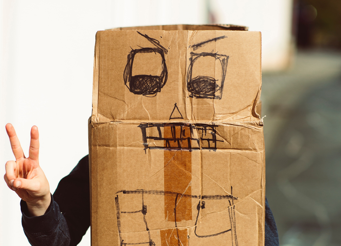 caixa de papelão montada